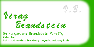 virag brandstein business card